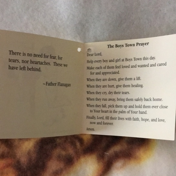 Norman Rockwell Boy's Town Fleece Blanket Lord’s Prayer 🙏 - Picture 8 of 10